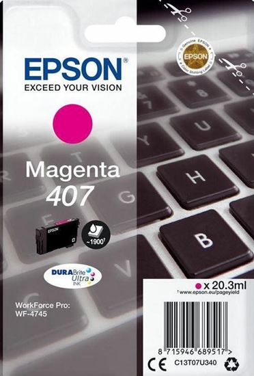 Изображение Tusz Epson Epson Tusz Wf-4745 C13T07U340 Magenta 1900 Stron 20,3Ml