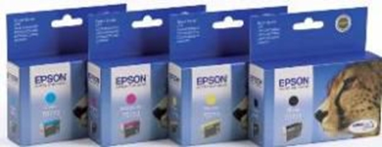 Picture of Epson Cheetah Singlepack Cyan T0712 DURABrite Ultra Ink