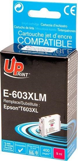 Изображение Tusz UPrint UPrint kompatybilny ink / tusz z C13T03A34010, 603XL, magenta, 400s, 9ml, E-603XLM, dla Epson Expression Home XP-2100, 2105, 3100,