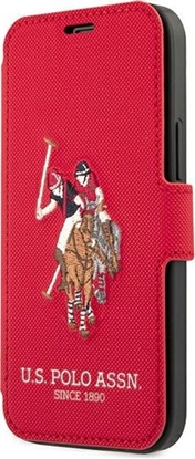 Изображение U.S. Polo Assn US Polo USFLBKP12MPUGFLRE iPhone 12/12 Pro 6,1" czerwony/red book Polo Embroidery Collection