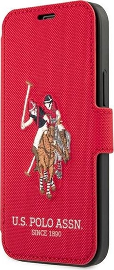 Picture of U.S. Polo Assn US Polo USFLBKP12MPUGFLRE iPhone 12/12 Pro 6,1" czerwony/red book Polo Embroidery Collection