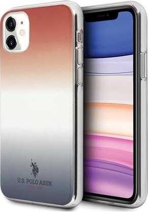 Изображение U.S. Polo Assn US Polo USHCN61TRDGRB iPhone 11 czerwono-niebieski/blue&red Gradient Pattern Collection