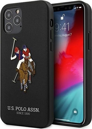 Изображение U.S. Polo Assn US Polo USHCP12LPUGFLBK iPhone 12 Pro Max 6,7 czarny/black Polo Embroidery Collection