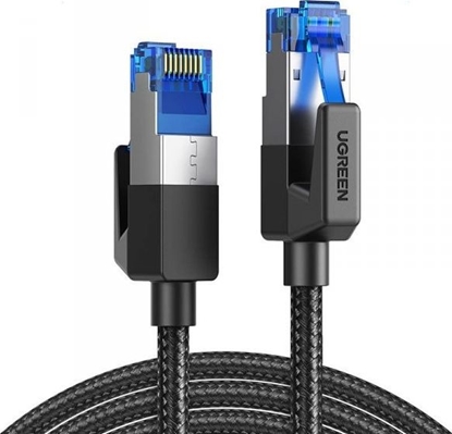 Изображение Ugreen UGREEN NW153 Kabel sieciowy w oplocie, Ethernet RJ45, Cat.8, F/FTP, 1.5m (czarny)