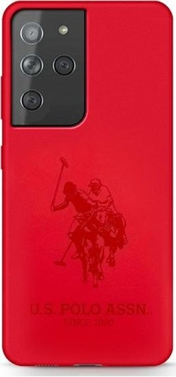 Изображение US POLO US Polo USHCS21LSLHRTRE S21 Ultra G998 czerwony/red Silicone On Tone