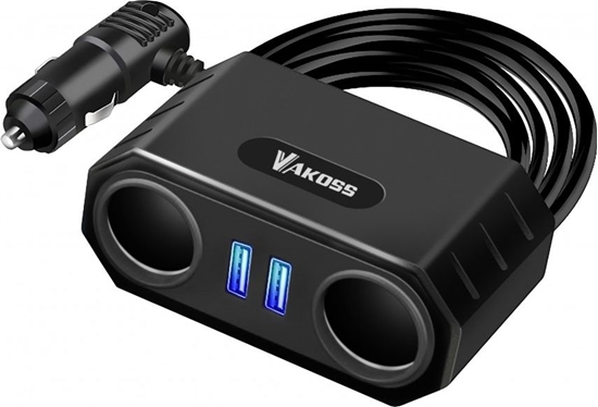 Picture of Vakoss TP-3264K Adapter 2x USB-A 2.1 A  (TP-3264K)