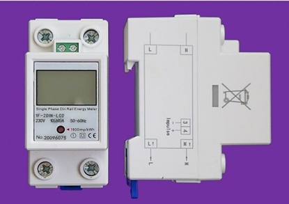 Attēls no Vienfāzes elektroenerģijas skaitītājs ProBase™ (0.3-60A, 230/240V, 2xDIN)