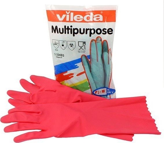 Изображение Vileda Rękawice Multipurpose Red L 100154 VILEDA PROFESSIONAL