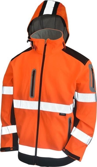 Изображение VIZWELL KURTKA SOFTSHELL OSTRZ.POM-GRANAT.XXL VWJK177ON/XXL/W20 VIZWELL