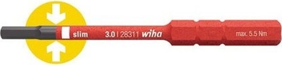 Изображение Wiha Bit slimBit electric sześciokątny 1,5x75mm (37222)