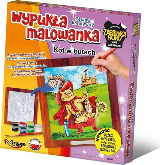 Picture of Wypukła malowanka Bajka Kot w butach