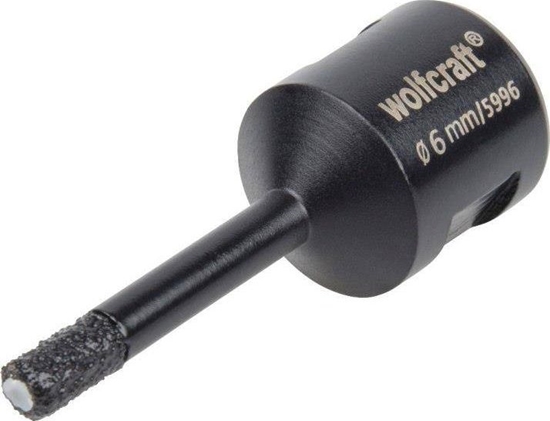 Изображение Wolfcraft Otwornica diamentowa do płytek 6 mm Wolfcraft Ceramic/M14, super szybka