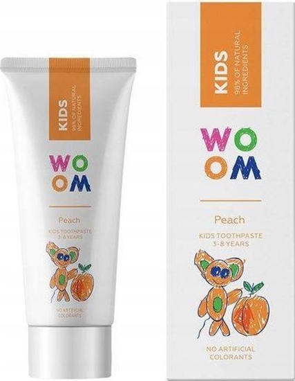 Picture of Woom Pasta do zębów dla dzieci 3-8l o smaku brzoskwini 50ml