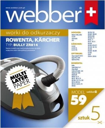 Изображение Worek do odkurzacza Webber WORKI WEBBER DO ROWENTA ZR814 ROWENTA ZR814