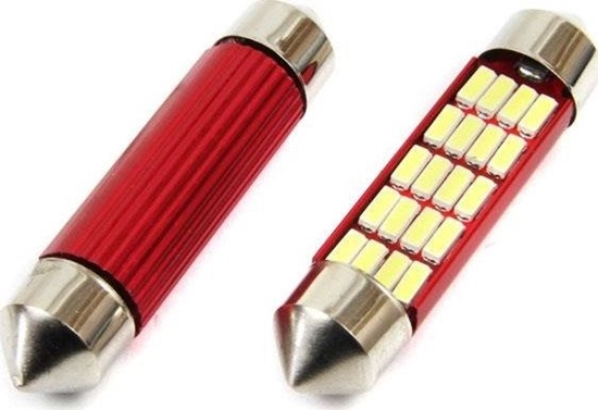 Изображение Żarówki SV8.5 Canbus 41mm 20 SMD 12V/24V białe uniwersalny