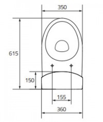 Picture of Zestaw kompaktowy WC Cersanit Parva 61.5 cm cm biały (K27-002)