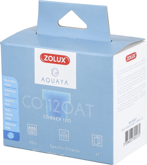 Picture of Zolux AQUAYA Wkład gąbka Blue Large Foam T Corner 120