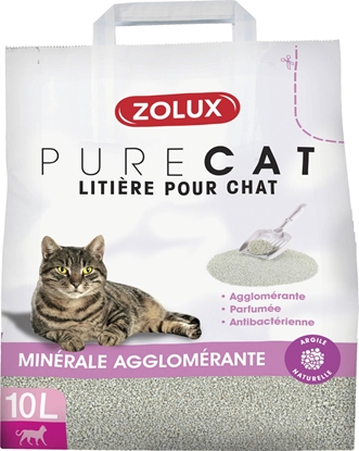 Изображение Żwirek dla kota Zolux PureCat Kwiatowy 10 l