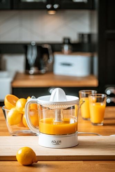 Изображение Adler | Citrus Juicer | AD 4009 | Type  Citrus juicer | White | 40 W | Number of speeds 1