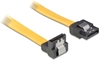 Изображение Delock cable SATA 10cm downstraight metal  yellow