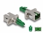 Attēls no Delock Optical Fiber Hybrid Coupler LC Simplex male to SC Simplex female green