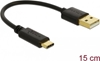 Picture of Delock USB Charging Cable Type-A to USB Type-C™ 15 cm