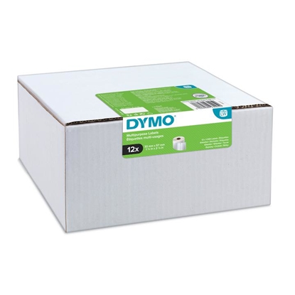 Attēls no Dymo Universal Lables 32 x 57 mm white 12x 1000 pcs.