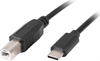 Изображение Kabel  USB-C(M)->USB-B(M) 2.0 1.8m czarny