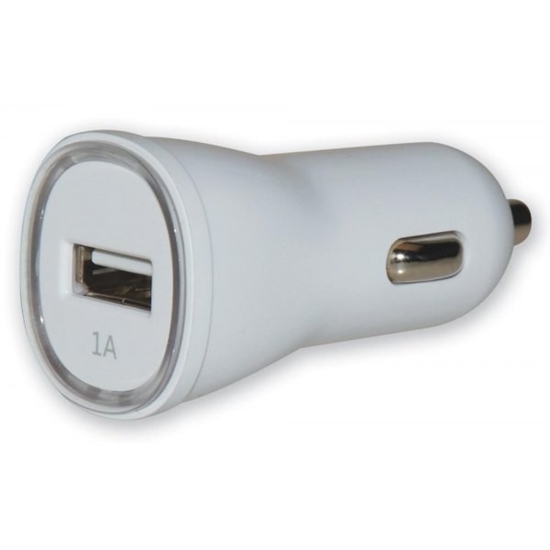 Picture of Ładowarka samochodowa USB 5V 1A biała