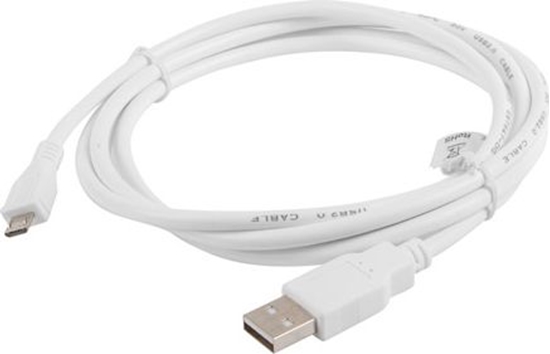 Picture of Kabel USB 2.0 micro AM-MBM5P 1.8M biały 