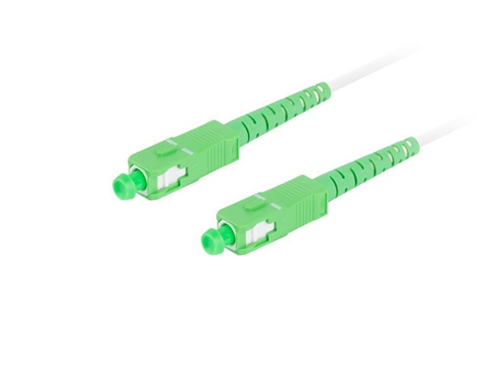 Изображение Patchcord światłowodowy Sm Sc/Apc-Sc/Apc Simplex 3.0mm 35m biały