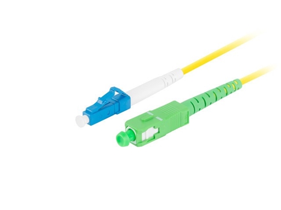 Picture of Patchcord światłowodowy Sm Lc/Upc-Sc/Apc Simplex 3.0Mm 2M żółty