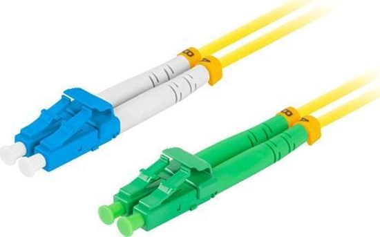 Изображение Patchcord światłowodowy Sm Lc/Apc-Lc/Upc Duplex 3.0Mm 2M żółty