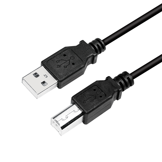 Picture of Logilink | USB cable USB 2.0 A to B 2x male | CU0009B | USB-A to USB-A USB-B male | USB-A male