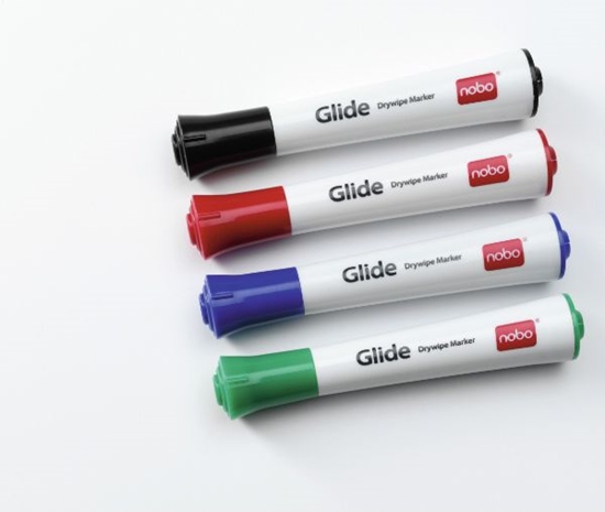 Picture of Nobo Glide Dry wipe Markers Assorted (4)