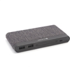 Изображение Platinet power bank 10000mAh Fabric Braided LiPo 2.1A, dark grey (44385)