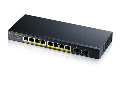 Attēls no Zyxel GS1900-10HP Managed L2 Gigabit Ethernet (10/100/1000) Power over Ethernet (PoE) Black