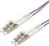 Изображение ROLINE Fibre Optic Jumper Cable, 50/125 µm, LC/LC, OM4, purple 2 m