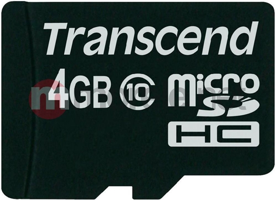 Изображение Transcend microSDHC          4GB Class 10