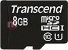 Изображение Transcend microSDHC          8GB Class 10 UHS-I 400x + SD Adapter