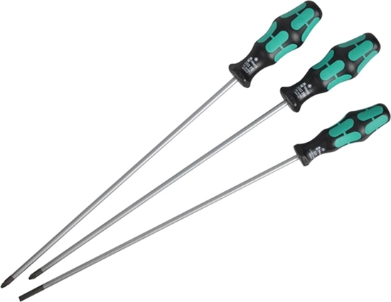 Изображение Wera 335/350/355/3 Screwdriver Set Kraftform Plus, 300mm Blades