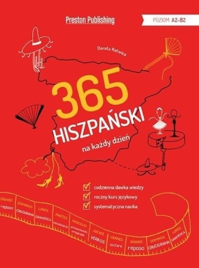 Изображение 365 hiszpański na każdy dzień poziom a2-b2