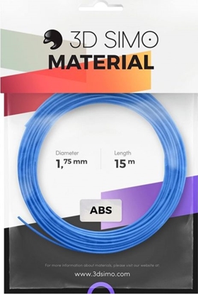 Изображение 3DSimo Filament ABS Zestaw kolorów - niebieski, zielony, żółty (G3D3000)
