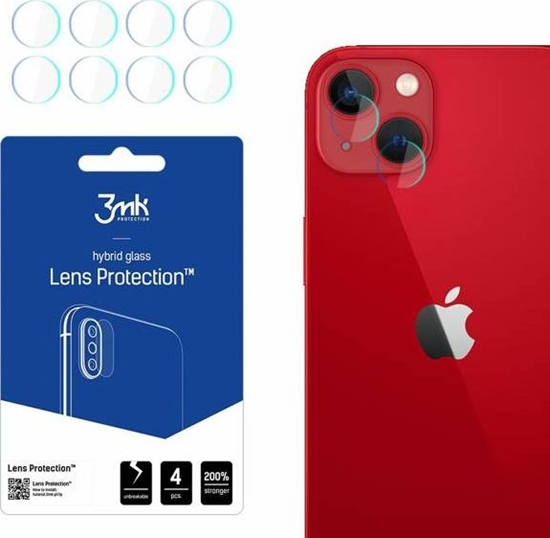 Picture of 3MK Szkło hybrydowe na obiektyw aparatu 3MK Lens Protection Apple iPhone 13 [4 PACK]