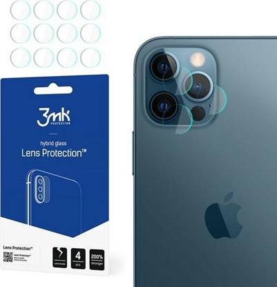 Attēls no 3MK Szkło ochronne na obiektyw aparatu Lens Protect iPhone 12 Pro 4szt.