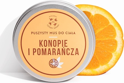 Изображение 4szpaki Mus do ciała Konopie i Pomarańcza 150ml