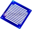 Picture of AC Ryan RadGrillz Stripes 1x120mm - Acryl UV Niebieski (ACR-RG20939)