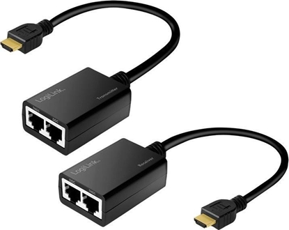 Изображение System przekazu sygnału AV LogiLink LogiLink Extender HDMI do 30m, 1080p/60Hz, 0.3m