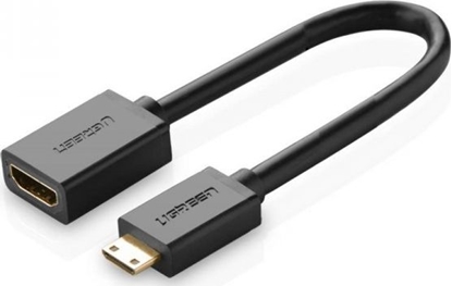 Attēls no Adapter AV Ugreen HDMI Mini - HDMI czarny (UGR307BLK)