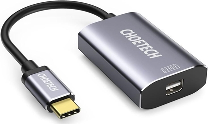 Изображение Adapter USB Choetech USB-C - DisplayPort Mini Szary  (6971824970586)